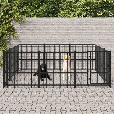 vidaXL chenil pour chien Acier