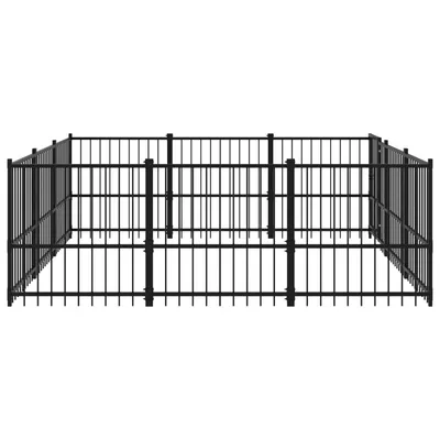 vidaXL chenil pour chien Acier