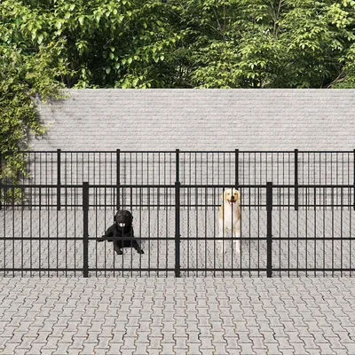 vidaXL chenil pour chien Acier