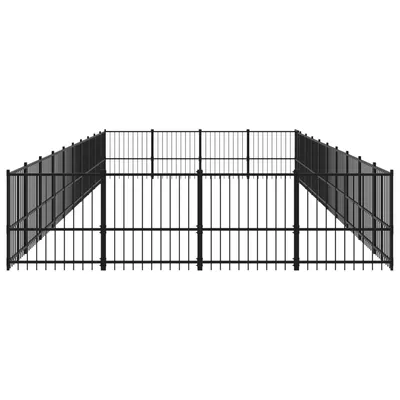 vidaXL chenil pour chien Acier