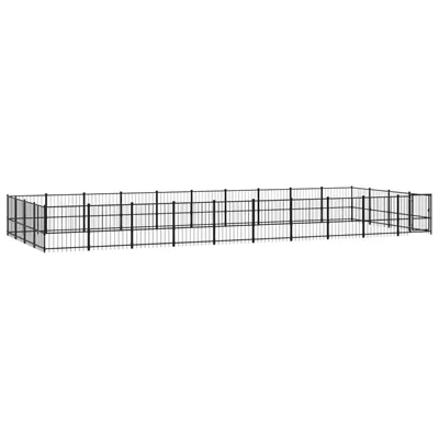 vidaXL chenil pour chien Acier