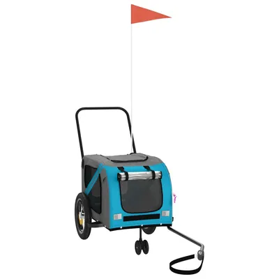 vidaXL remorque de vélo pour animaux de compagnie Fer