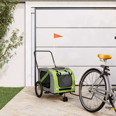 vidaXL remorque de vélo pour animaux de compagnie Fer