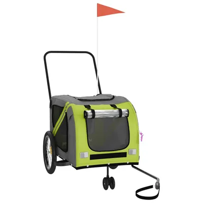 vidaXL remorque de vélo pour animaux de compagnie Fer