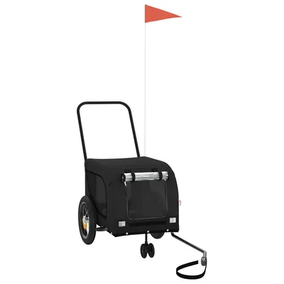 vidaXL remorque de vélo pour animaux de compagnie Fer