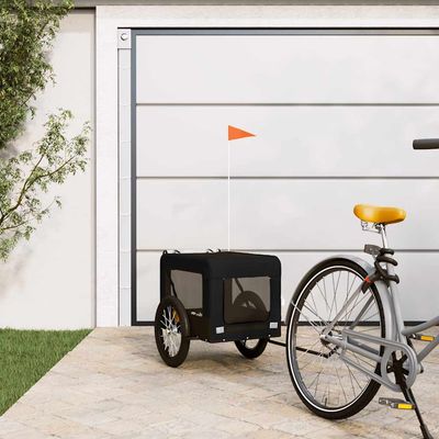 vidaXL remorque de vélo pour animaux de compagnie Fer