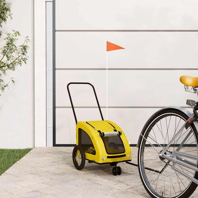 vidaXL remorque de vélo pour animaux de compagnie Fer
