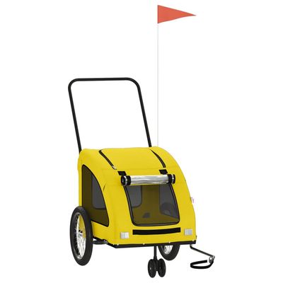 vidaXL remorque de vélo pour animaux de compagnie Fer