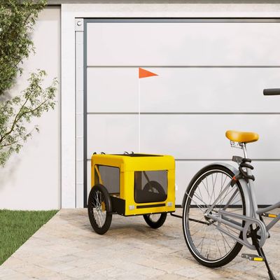vidaXL remorque de vélo pour animaux de compagnie Fer