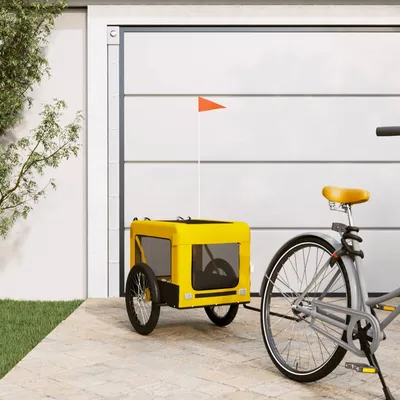 vidaXL remorque de vélo pour animaux de compagnie Fer vidaXL remorque de vélo pour animaux de compagnie Fer