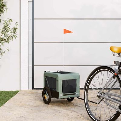 vidaXL remorque de vélo pour animaux de compagnie Fer