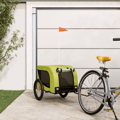 vidaXL remorque de vélo pour animaux de compagnie Fer