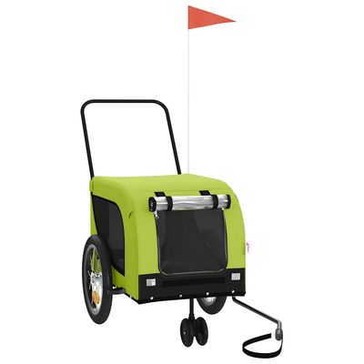 vidaXL remorque de vélo pour animaux de compagnie Fer