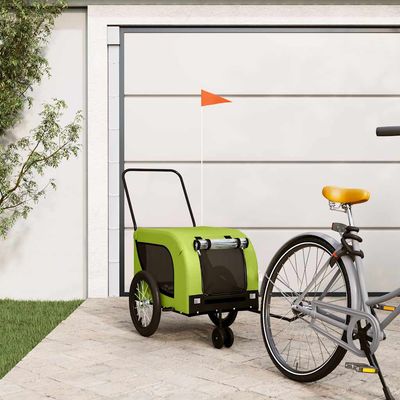 vidaXL remorque de vélo pour animaux de compagnie Fer