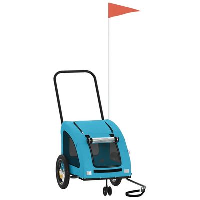 vidaXL remorque de vélo pour animaux de compagnie Fer