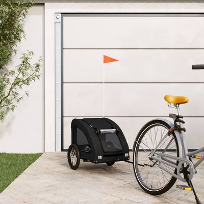 vidaXL remorque de vélo pour animaux de compagnie Fer