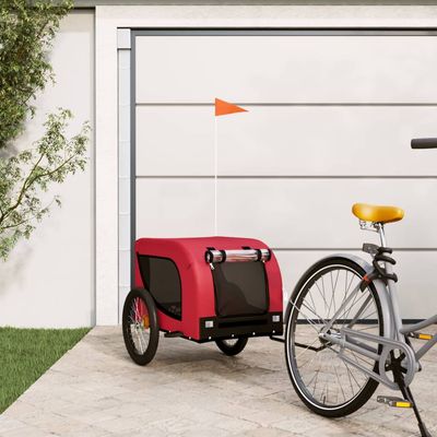 vidaXL remorque de vélo pour animaux de compagnie Fer