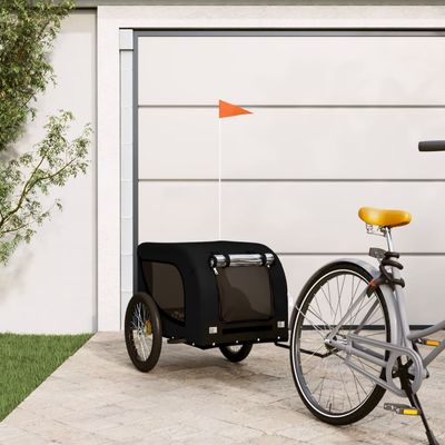 vidaXL remorque de vélo pour animaux de compagnie Fer