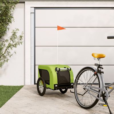 vidaXL remorque de vélo pour animaux de compagnie Fer