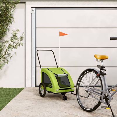 vidaXL remorque de vélo pour animaux de compagnie Fer