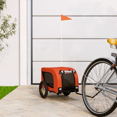 vidaXL remorque de vélo pour animaux de compagnie Fer
