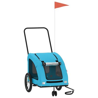 vidaXL remorque de vélo pour animaux de compagnie Fer