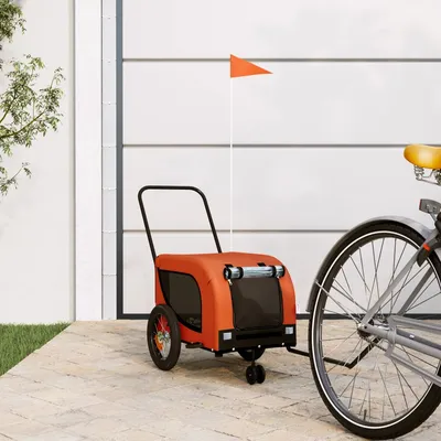 vidaXL remorque de vélo pour animaux de compagnie Fer vidaXL remorque de vélo pour animaux de compagnie Fer