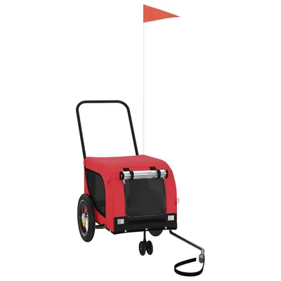 vidaXL remorque de vélo pour animaux de compagnie Fer