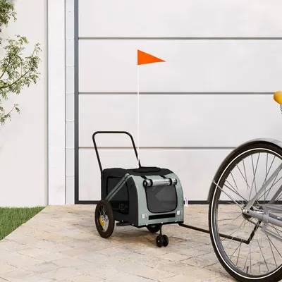 vidaXL Remorque de vélo pour chien Oxford