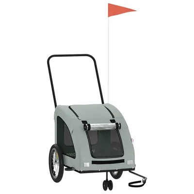vidaXL remorque de vélo pour animaux de compagnie Fer