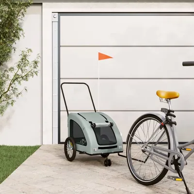 vidaXL Remorque de vélo pour chien Oxford