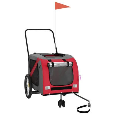 vidaXL remorque de vélo pour animaux de compagnie Fer vidaXL remorque de vélo pour animaux de compagnie Fer