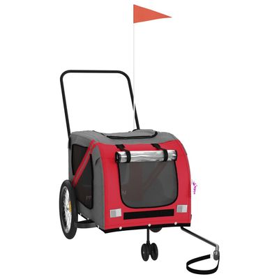 vidaXL remorque de vélo pour animaux de compagnie