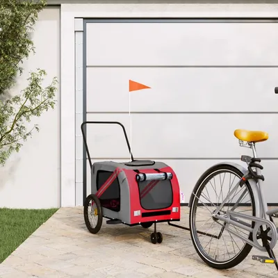 vidaXL remorque de vélo pour animaux de compagnie Fer vidaXL remorque de vélo pour animaux de compagnie Fer