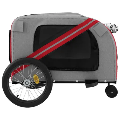 vidaXL remorque de vélo pour animaux de compagnie Fer vidaXL remorque de vélo pour animaux de compagnie Fer