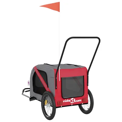 vidaXL remorque de vélo pour animaux de compagnie Fer vidaXL remorque de vélo pour animaux de compagnie Fer