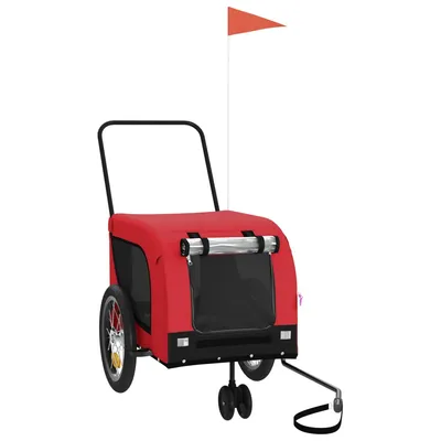 vidaXL remorque de vélo pour animaux de compagnie Fer vidaXL remorque de vélo pour animaux de compagnie Fer