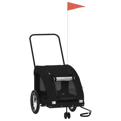 vidaXL remorque de vélo pour animaux de compagnie Fer