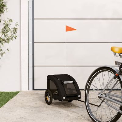 vidaXL remorque de vélo pour animaux de compagnie Fer