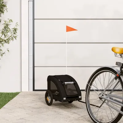 vidaXL remorque de vélo pour animaux de compagnie Fer
