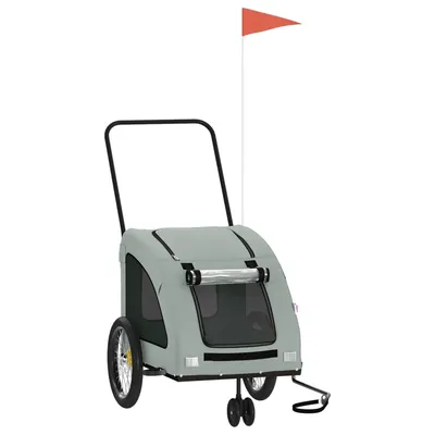 vidaXL remorque de vélo pour animaux de compagnie Fer