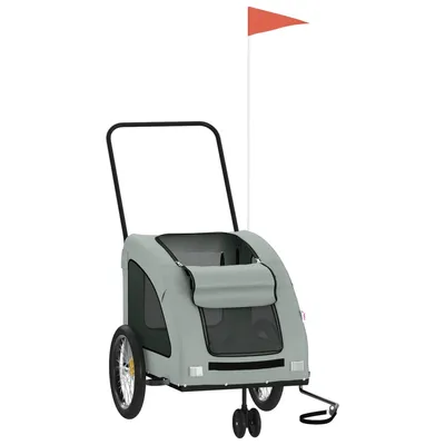 vidaXL Remorque de vélo pour chien Oxford