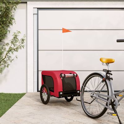 vidaXL remorque de vélo pour animaux de compagnie Fer