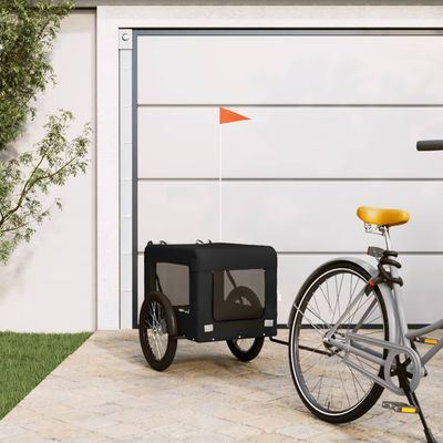 vidaXL remorque de vélo pour animaux de compagnie Fer