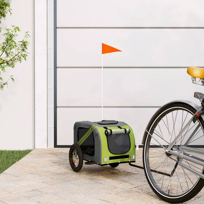 vidaXL remorque de vélo pour animaux de compagnie Fer