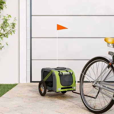 vidaXL remorque de vélo pour animaux de compagnie Fer