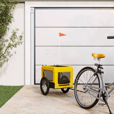 vidaXL remorque de vélo pour animaux de compagnie Fer