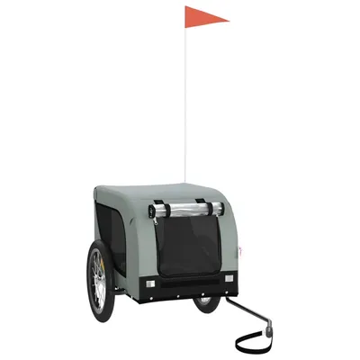 vidaXL remorque de vélo pour animaux de compagnie Fer