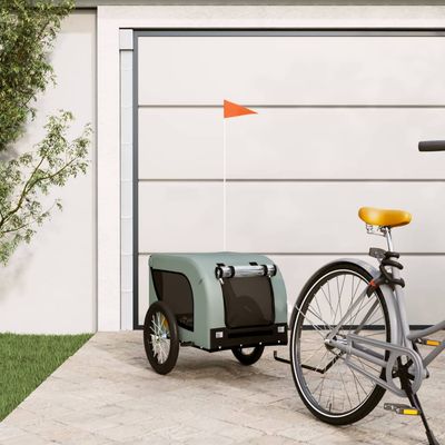 vidaXL remorque de vélo pour animaux de compagnie Fer