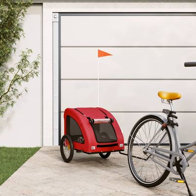 vidaXL remorque de vélo pour animaux de compagnie Fer